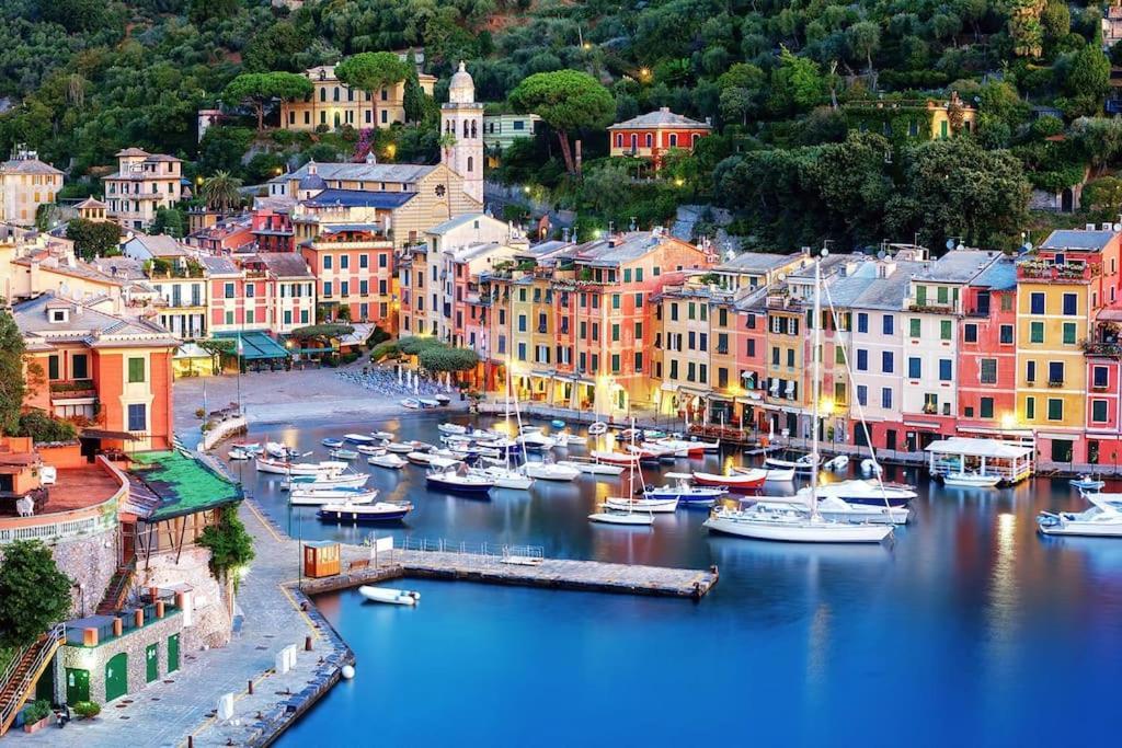 Portofino - Appartamento Vista Mare - Rooftop Terrazzo - In Centro Citta - Free Wifi Rapallo Luaran gambar